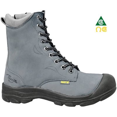 Botte 8" avec embout et semelle en acier Charcoal