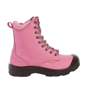 Botte 8" avec embout et semelle en acier Framboise