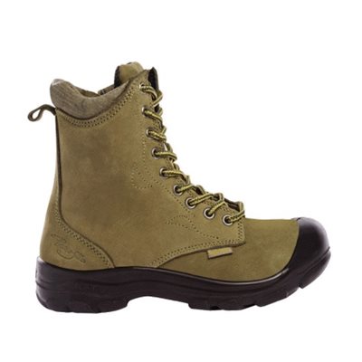 Botte 8" avec embout et semelle en acier Kaki Botte 8" avec embout et semelle en acier Kaki