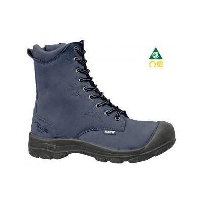 Botte 8" avec embout et semelle en acier Marine Botte 8" avec embout et semelle en acier Marine